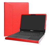 Alapmk Specialmente Progettato PU Custodia Protettiva in Pelle per 13.3" ASUS ZenBook Flip UX360UA UX360CA/ZenBook UX330UA/Asus Q324UA (Not Fit: ZenBook UX303UA UX305UA UX310UA),Rosso