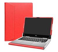 Alapmk Specialmente Progettato PU Custodia Protettiva in Pelle per 13.3" dell inspiron 13 2-in-1 7386 Notebook(Non compatibili con: dell inspiron 13 7380),Rosso
