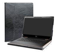 Alapmk Specialmente Progettato PU Custodia Protettiva in Pelle per 13.3" HP Spectre x360 13 13-apXXXX & HP EliteBook x360 830 G5 Laptop [Not Fit Spectre x360 13-acXXX 13-aeXXX],Nero