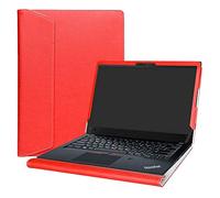 Alapmk Specialmente Progettato PU Custodia Protettiva in Pelle per 14" Lenovo ThinkPad T14 T14s P14s T490 T495 T495s T490s T480s/ThinkPad P43s Laptop(Not Fit thinkpad T480),Rosso