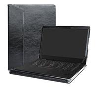 Alapmk Specialmente Progettato PU Custodia Protettiva in Pelle per 14" Lenovo Thinkpad X1 Yoga 1st Gen & 2nd Gen & 3rd Gen Series Notebook,Nero