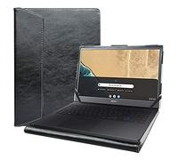 Alapmk Specialmente Progettato PU Custodia Protettiva in Pelle per 15.6" Acer Chromebook 715 CB715 Series Laptop(Non compatibili con:Acer CHROMEBOOK 315/Chromebook 15 CB515-1HT CB315-1HT),Nero