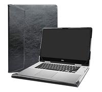 Alapmk Specialmente Progettato PU Custodia Protettiva in Pelle per 15.6" dell inspiron 15 2-in-1 7586 Notebook(Non compatibili con: dell inspiron 15 7580),Nero