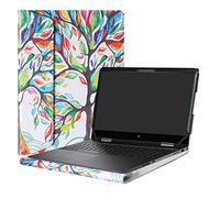 Alapmk Specialmente Progettato PU Custodia Protettiva in Pelle per 15.6" HP Envy x360 15 15-bpXXX 15m-bpXXX / 15m-bqXXX 15-bqXXX Series Notebook,Love Tree