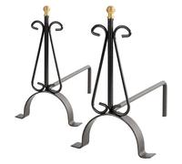 ALARI BRUCIALEGNA MODELLO LISCIO COPPIA IN FERRO