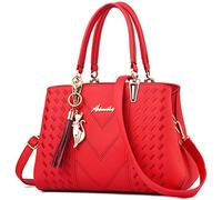 ALARION - Borsa a tracolla da donna, design a tracolla, 1 rosso brillante., Medium