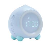 Alarm Clock Digital Peach Sleep Training Clock Wake-Up Clock Night Light And Light Sensor Function