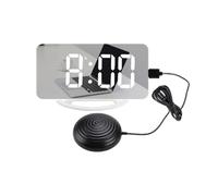 Alarm Clock for Heavy Sleepers, Vibrating Bed Shaker, Super Loud Digital Clock, Usb Rechargeable, Large Display, for Deaf and Hard of Hearing, Abs+led Material, 15.8 * 7.8 * 1.3cm