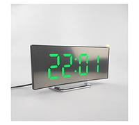 Alarm Clock LED Alarm Clock Night Lights Battery Desk Clocks Table Clock Home Decor (Color : Green)