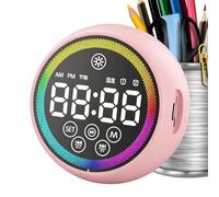 Alarm Clock - LED Display Portable Loud Sound Digital Desk Clock, Compact Time Display Device for Reliable Up Alerts and Daily Schedule Management | Modern Digital for Bedside Office Kitchen Bath