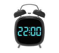 Alarm Clock, Loud Bedroom Clock for Easy Waking, LED Light Noise Machine with Portable Design, for Outdoor Classroom Nursery Bathroom Kitchen Living Home Bed 4.72x3.15x7.09 inches