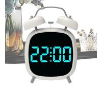 Alarm Clock, Loud Bedroom Clock for Easy Waking, LED Light Noise Machine with Portable Design, for Outdoor Classroom Nursery Bathroom Kitchen Living Home Bed 4.72x3.15x7.09 inches