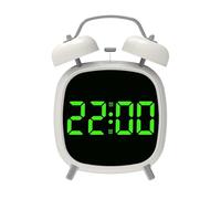 Alarm Clock - Loud Bedroom Clock Led Light for Home, Portable Design with Noise Machine, Timepiece for Outdoor, Nursery, Kitchen, Bathroom, Living Room, Bed, 4.72x3.15x7.09 Inches