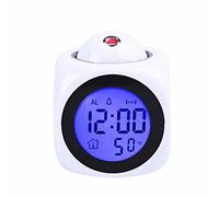 Alarm Clock, luce di notte, con il proiettore, Digital Light, Tempo proiezione sul soffitto, utilizzati for la famiglia tavolo da pranzo