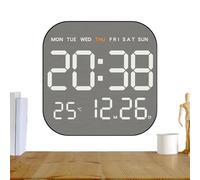 Alarm Clocks For Bedrooms - Digital Large Display Multifunctional Aesthetic,Elegant Home Addition Clock - For Bedrooms, Tavolo, Living Room, School, Travel, Bedside, Room, Home, Uffici, Nursery
