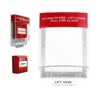 Alarm Cover, 18.4x13.6x6.7cm PVC Protective Transparent Security, Effortless Installation Security Device Detector Enclosure, For Landlord Home Office Commercial Hallway School Basement Garage