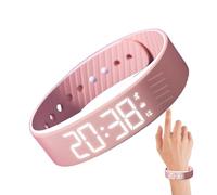Alarm Watch, Vibrating Digital Wrist Alarm Clock, Silent Adjustable Smartwatch Band for Travel, School, Outdoor Sports, Heavy Sleepers, Women, Men, Kids, Birthdays, and Everyday Use