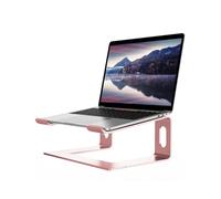ALASHI Supporto per laptop per scrivania, Supporto ergonomico per notebook, Ascensore per laptop in metallo rimovibile, Supporto per montaggio di raffreddamento per PC da 10 a 15,6 pollici, rosa
