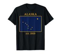 Alaska Flag 49th US State 1959 Alaskan Maglietta