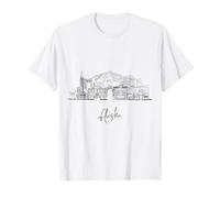 Alaska, il, ultima frontiera, orizzonte, viaggiare, souvenir, paesaggio urbano Maglietta