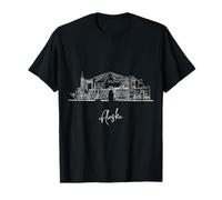 Alaska, il, ultima frontiera, orizzonte, viaggiare, souvenir, paesaggio urbano Maglietta