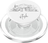 Alaska, il, ultima frontiera, orizzonte, viaggiare, souvenir, paesaggio urbano PopSockets PopGrip per MagSafe