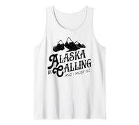 Alaska is Calling And I Must Go T Shirt Uomo Donna Montagne Canotta
