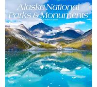 Alaska National Parks & Monuments 2026 12 X 24 Inch (Hanging) Monthly Square Wall Calendar Plastic-Free