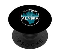 Alaska Orso | Montagne Natura Alaskan PopSockets PopGrip Adesivo