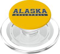 Alaska, pallavolo, blu, vintage, testo PopSockets PopGrip per MagSafe