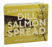 Alaska Smokehouse Dill Salmon Spread Serving Design, 3.5 Ounce Boxes (Pack of 6)