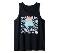 Alaska State Design estetico Preppy Coquette Stile Pastello Canotta