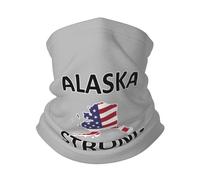 Alaska Strong Scaldacollo Protezione UV Sciarpa A Mezza Faccia Elastico Cerchietto per Capelli per Sports Arrampicata Yoga 30X26Cm