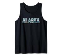 Alaska T-Shirt - Retro Vintage Travel Outdoors Mountain Canotta