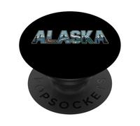 Alaska T-Shirt - Retro Vintage Travel Outdoors Mountain PopSockets PopGrip Adesivo