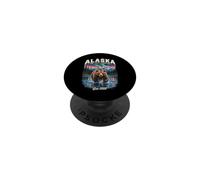 Alaska The Last Frontier Est 1959 Bear Nature for Men Women PopSockets PopGrip Adesivo
