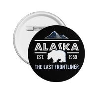 Alaska The Last Frontliner 1959 Spilla per bottoni Spilla per donna Distintivo, Spilla per bottoni Bottoni Distintivi Spille per uomo Distintivi rotondi Spilla per cappelli Abbigliamento Regali 1 PZ