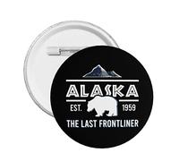 Alaska The Last Frontliner 1959 Spille per bottoni Bottoni Distintivi Spille per donna uomo Distintivi rotondi spilla Spilla per bottoni Spilla per uomo 1 PZ