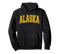 Alaska Varsity Sports Maglia Atletica Stile Felpa con Cappuccio