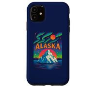 Alaska Wilderness Retro Northern Adventure Midnight Sun Custodia per iPhone 11