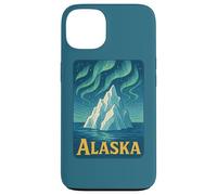 Alaska Wilderness Retro Northern Adventure Midnight Sun Custodia per iPhone 13