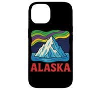 Alaska Wilderness Retro Northern Adventure Midnight Sun Custodia per iPhone 14