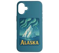 Alaska Wilderness Retro Northern Adventure Midnight Sun Custodia per iPhone 16 Plus