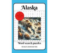 Alaska Word Search Puzzle Book: Word Searches with Easy to Read Print about Alaska, US States, Geography, and More | 6x9 inches, 110 pages | 50+ Puzzles … Gift for Vacations, Holidays and Free Times