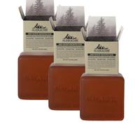 Alaskacube Sapone Doccia Deo Wood Sapone Da Bagno Con Aroma Di Sandalo Legnato Lunga Durata Schiuma Ricca Per Viso E Corpo(Confezione Da 3) Gel Doccia Shampoo E Deodorante Per Uomini