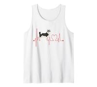 Alaskan Klee Kai Cane Il Mio Battito Cardiaco ECG Cani Il Mio Cardio Canotta