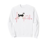 Alaskan Klee Kai Cane Il Mio Battito Cardiaco ECG Cani Il Mio Cardio Felpa