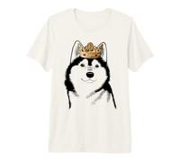 Alaskan Klee Kai Cane Indossa Corona Maglietta Premium
