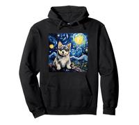 Alaskan Klee Kai Notte Stellata Felpa con Cappuccio