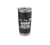 Alaskan Klee Kai Proprietari Bicchiere termico in acciaio inox doppia parete